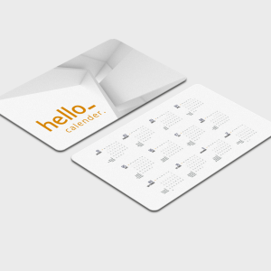 Cartes calendrier